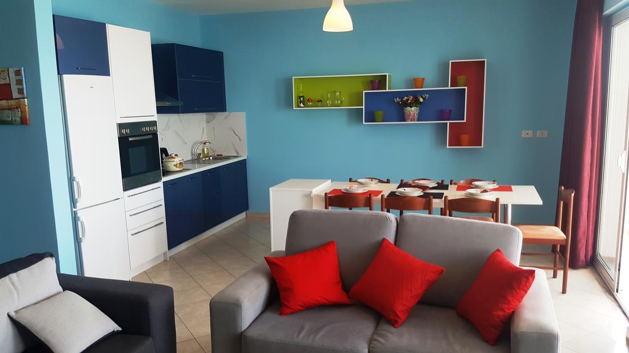 Cava Apartments Sarande Bagian luar foto